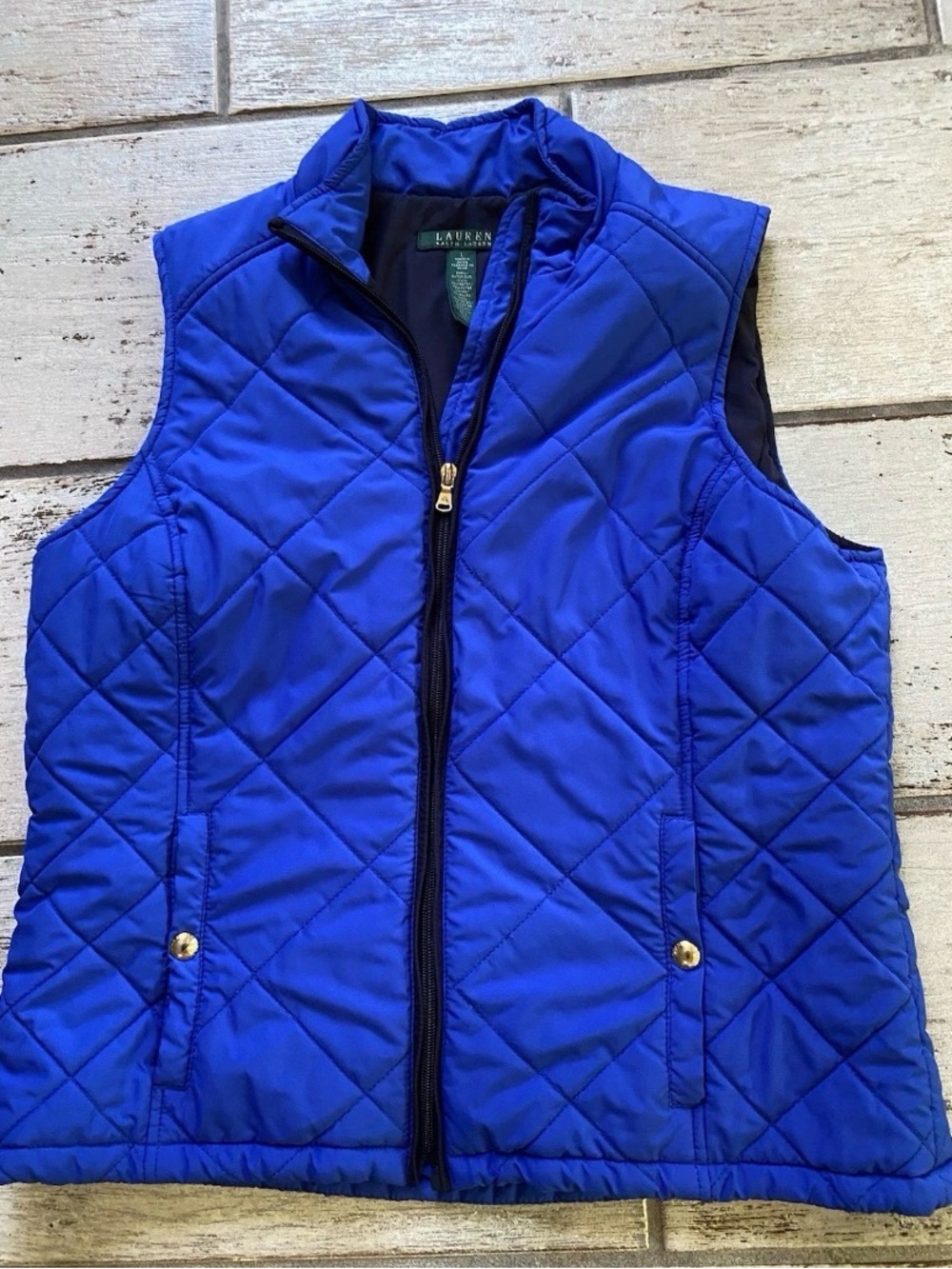 Lauren Ralph Lauren Women’s Royal Blue Vest Size L